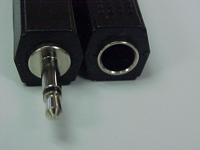 1/8"M - 1/4" F Audio Jack Adapter - Click Image to Close