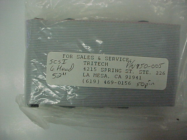 50 Pin SCSI 6 Head 52" Internal Ribbon cable 50 Pin SCSI 6 Head 52" Internal Ribbon cable